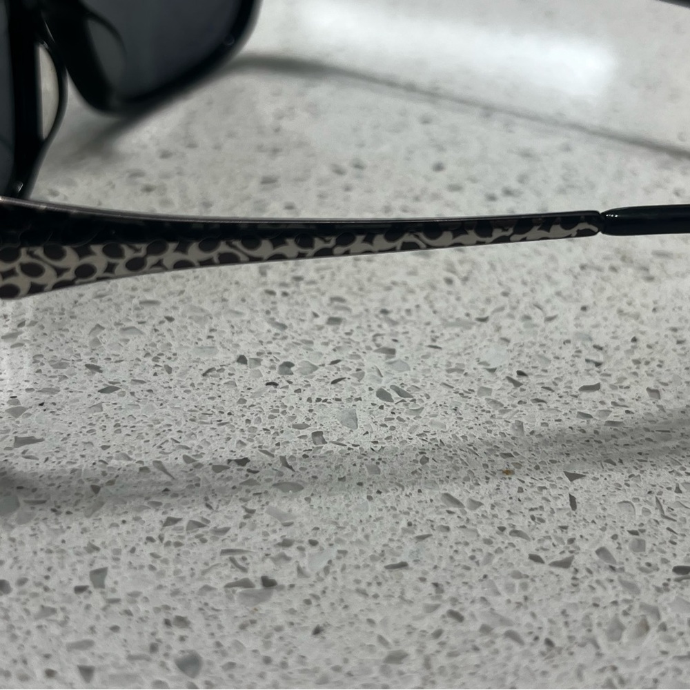 Coach Black Oval Women's Sunglasses - Picture 5 of 5